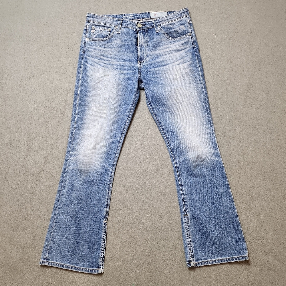 AG Denim Jodi cropped Flare Jeans High Rise Slim Flare Crop Jeans. Sz 29r